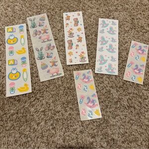 Lot of baby themed stickers.   Some NEW